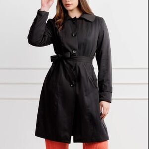 Zara Black Belted Trench Coat